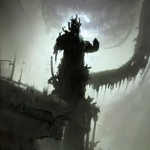 Prompt: tartarus, scary, eerie, craig mullins