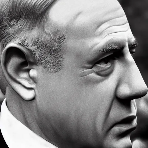 Image similar to benjamin netanyahu picture, photorealistic, detailed, photograph