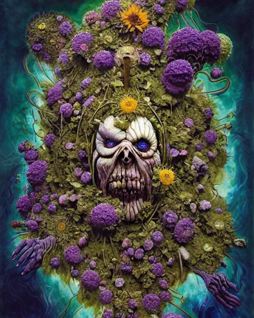 Prompt: the platonic ideal of flowers, rotting, insects and praying of cletus kasady carnage thanos dementor doctor manhattan chtulu mandelbulb mandala spirited away bioshock davinci the witcher, d & d, fantasy, ego death, decay, dmt, psilocybin, art by anders zorn and giuseppe arcimboldo