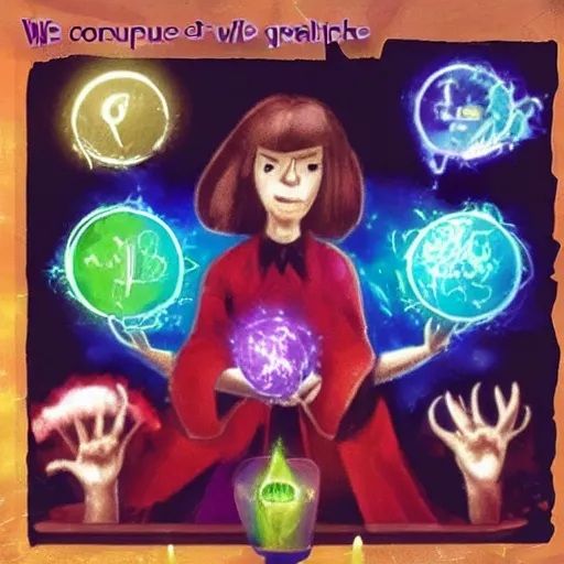 Image similar to We conjure the spirits of the computer with our spells.