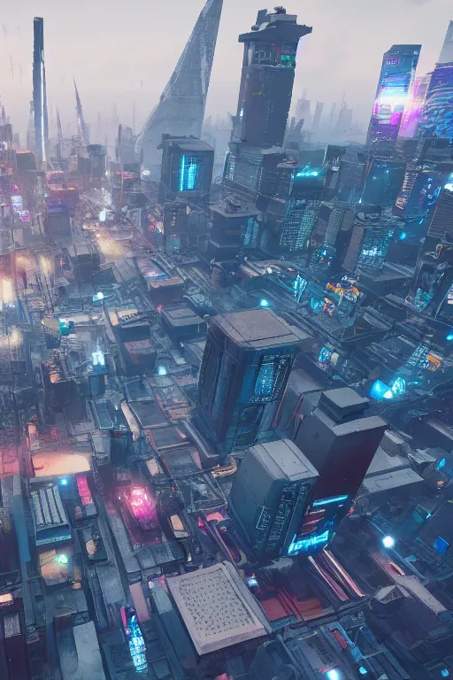 Image similar to cyberpunk eastern europe city, a lot of future technologies, flying cars, unreal engine, octane render, epic scale, cinema view, 8 k