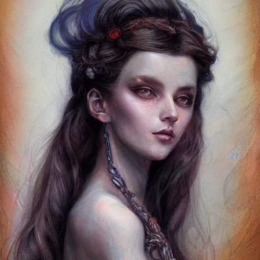 Image similar to a portrait in the style of anna dittmann and donato giancola and charles dulac.