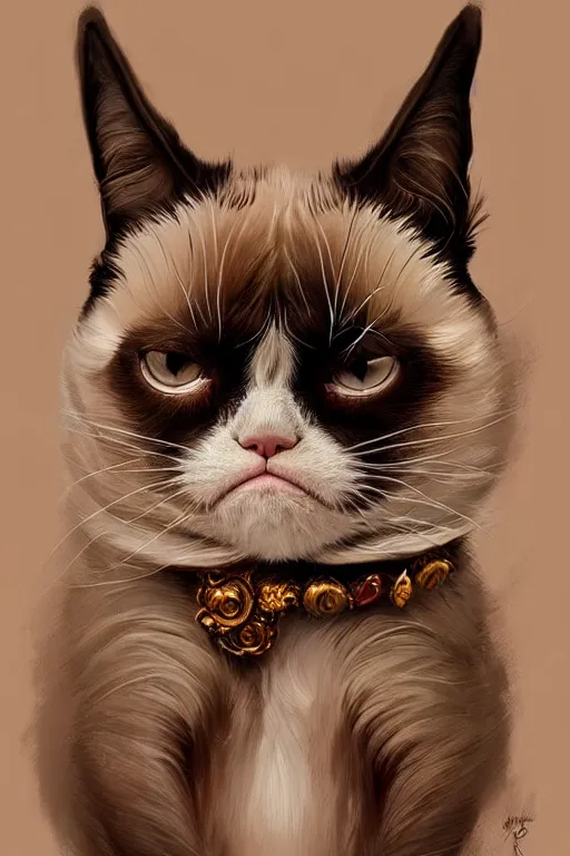 Grumpy Angry Cat Illustration Graphic by Topstar · Creative Fabrica