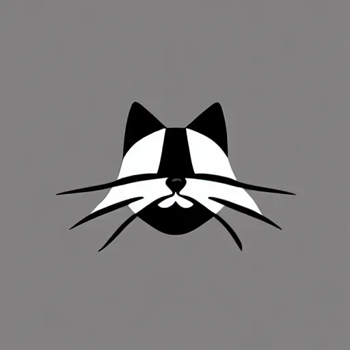 Prompt: cat logo, minimalistic design, bold, sharp, white background, highly detailed, illustration, by simon daniels