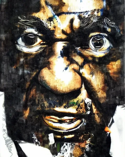 Image similar to bill cosby portrait by yoji shinkawa