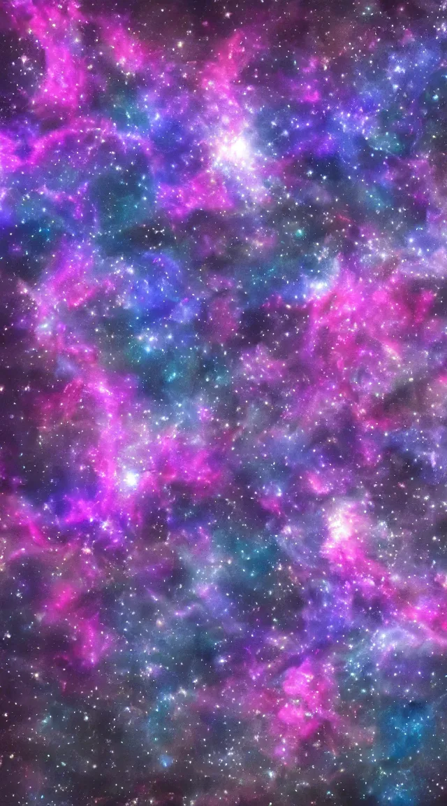 Image similar to garden of stars, purple flowers, blue flowers, lights, nebula, astral, hyper detailed, hyper realistic