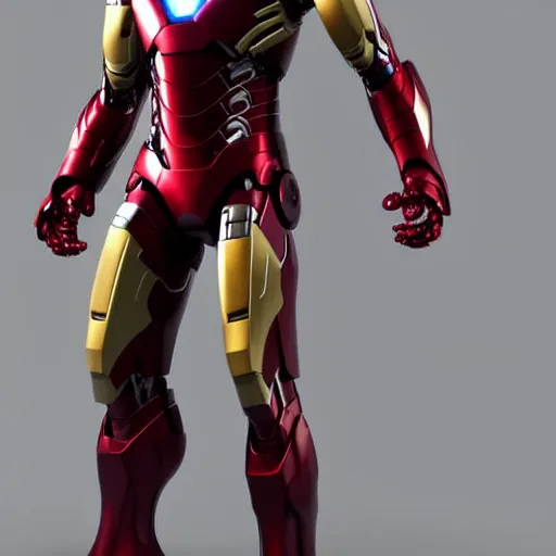 Image similar to still photo of futuristic bleeding edge iron man suit, highly detailed, photorealistic portrait, bright studio setting, studio lighting, crisp quality and light reflections, unreal engine 5 quality render