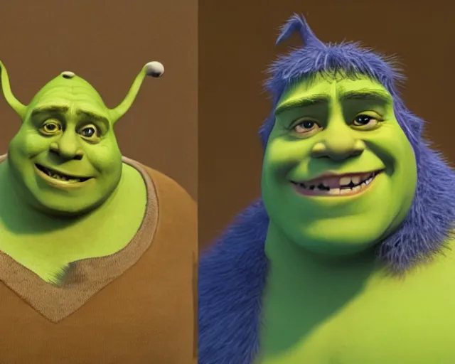 Prompt: boris johnson as shrek, character art, by various concept artists, redshift render, hyperrealistic face, photorealistic render