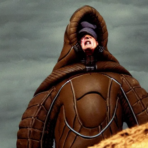 Image similar to Steve buscemi as a sandworm from Dune