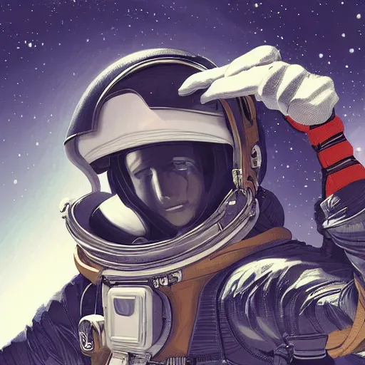Image similar to a tucan in a astronaut suit, 3d, sci-fi fantasy, intricate, elegant, highly detailed, lifelike, photorealistic, digital painting, artstation, illustration, concept art, sharp focus, art in the style of Shigenori Soejima