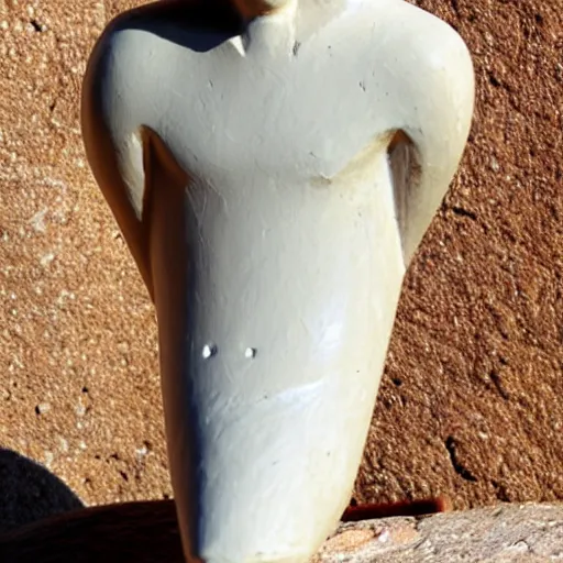 Image similar to cycladic figurine