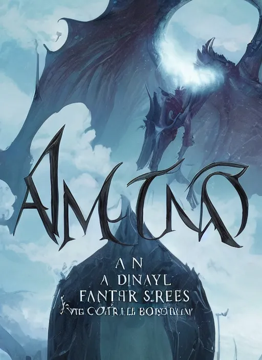 Prompt: a fantasy book cover, no text
