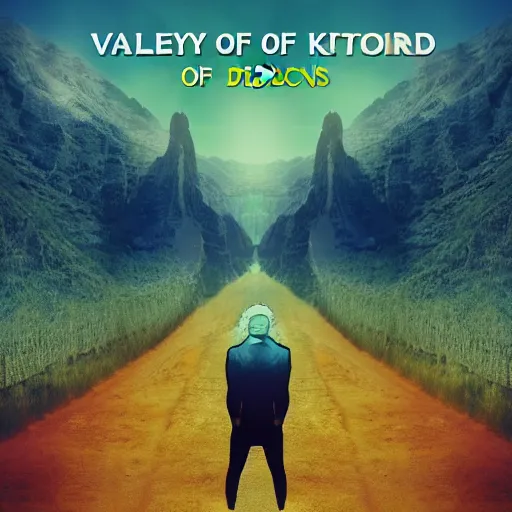 Image similar to valley of broken hearts depressive edm album cover,