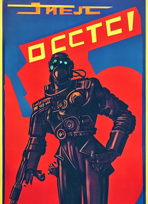 Image similar to soviet propaganda poster. cyberpunk mech pilot. portrait by jean giraud and anton otto fischer and john philip falter and will eisner and gil elvgren. realistic proportions. character art. science fiction d & d. tf 2, overwatch.