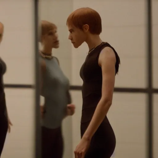 Image similar to ex machina dance scene