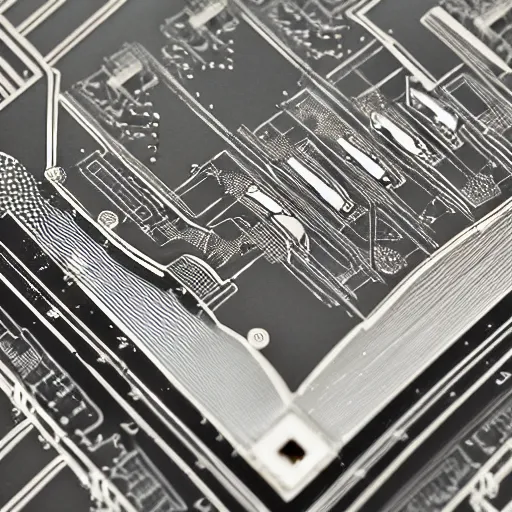 Image similar to closeup of the art deco detailing on a circuit board