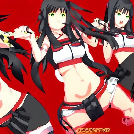 Image similar to kunoichi in the style of senran - kagura