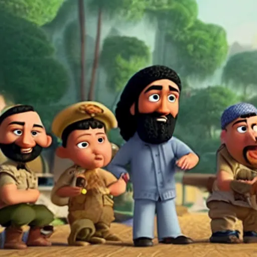 Image similar to Osama Bin Laden turned into a Pixar movie