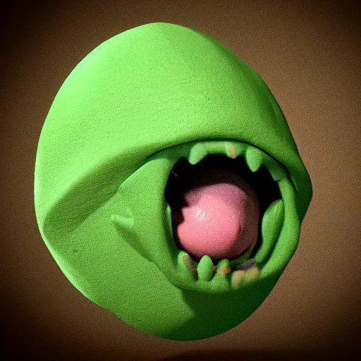 Image similar to goblin being tossed like a football, 3d render