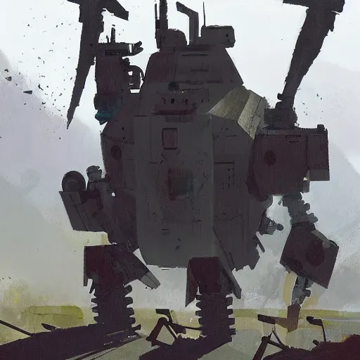 Image similar to War mech, Ian McQue