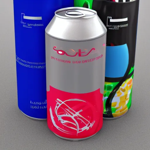 Prompt: futuristic soda can