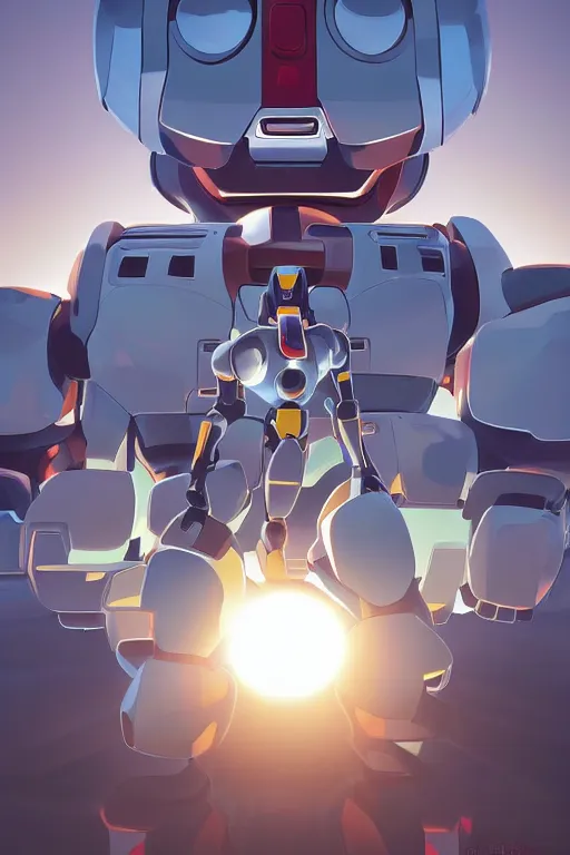 Image similar to metabots medabots medarotto medarot robot minimalist comics, behance hd by jesper ejsing, by rhads, makoto shinkai and lois van baarle, ilya kuvshinov, rossdraws global illumination ray tracing hdr radiating a glowing aura