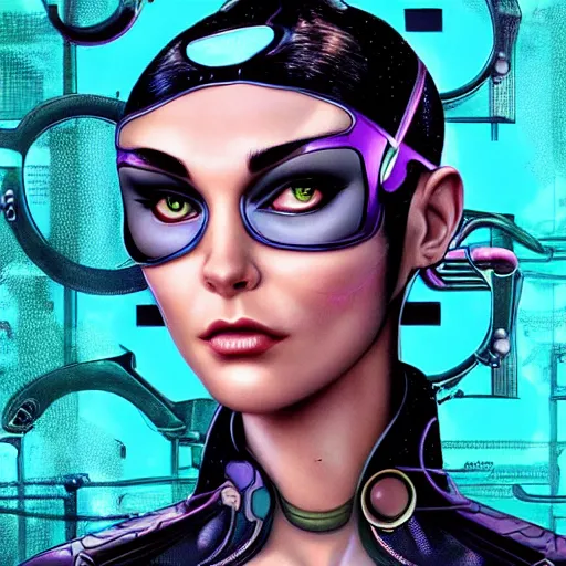 Image similar to lofi biopunk catwoman portrait, Pixar style, by Tristan Eaton Stanley Artgerm and Tom Bagshaw.