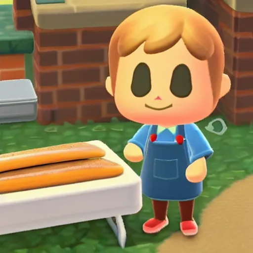 Image similar to baking sourdough in animal crossing for switch