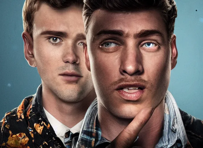 Image similar to portrait of the homelander from Amazon prime series The Boys