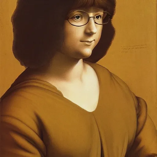 Prompt: Velma Dinkley painted by Leonardo da Vinci