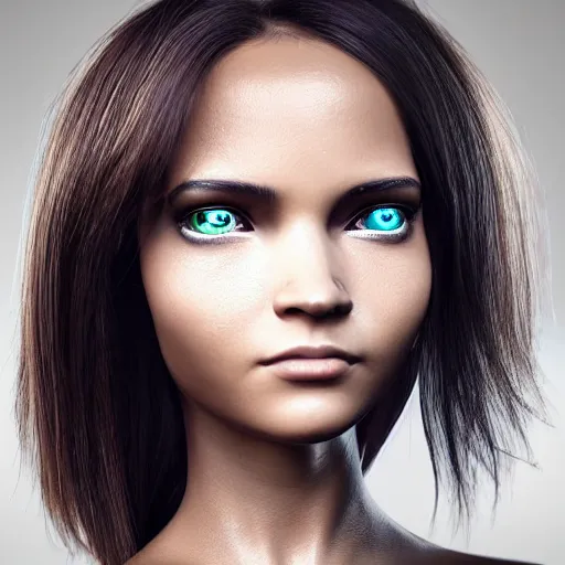 Prompt: “These 3D portraits are unbelievably incerdibly realistic. unreal engine 5. RTX. ray tracing. nvidia hairworks. portrait of beautiful girl with futuristic. very high detailed. By Charli Amani. ultra by Vishwesh Taskar