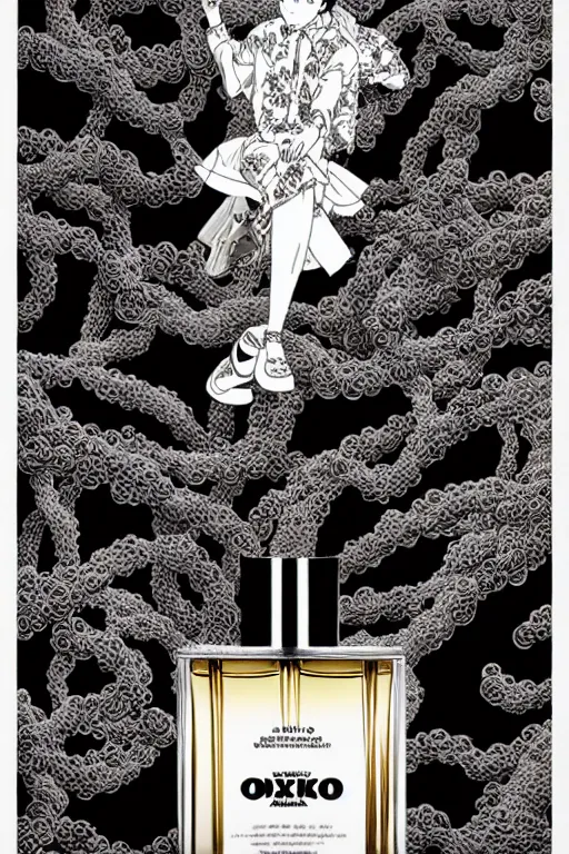 Image similar to fragrance advertising campaign by katsuhiro otomo, highly detailed, high contrast, intricate