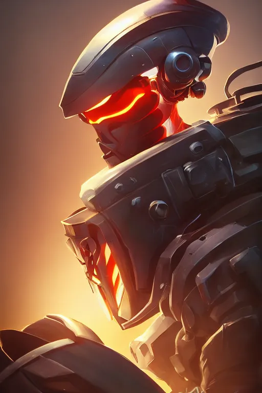 Image similar to epic mask helmet robot ninja portrait stylized as fornite style game design fanart by concept artist gervasio canda, behance hd by jesper ejsing, by rhads, makoto shinkai and lois van baarle, ilya kuvshinov, rossdraws global illumination radiating a glowing aura global illumination ray tracing hdr render in unreal engine 5