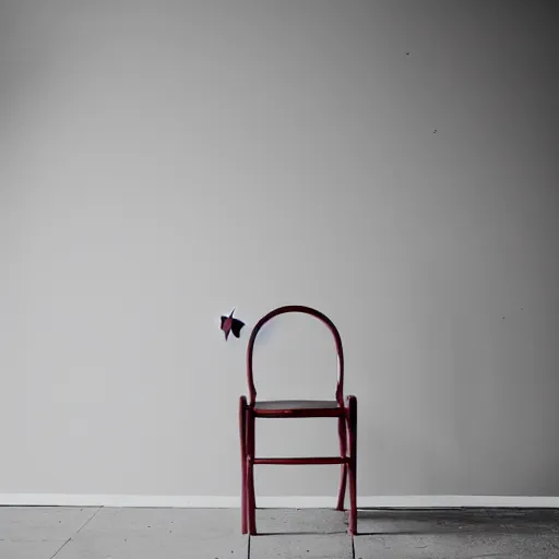 Prompt: a chair in the style of an apple, photography,