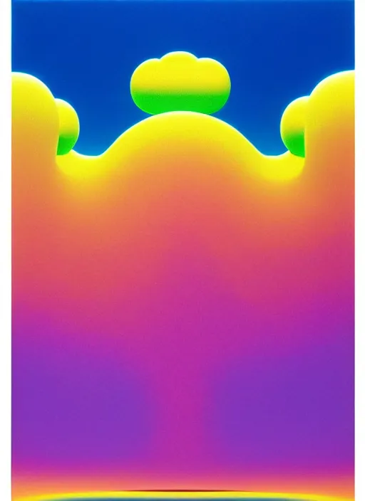 Prompt: clouds sculpture by shusei nagaoka, kaws, david rudnick, airbrush on canvas, pastell colours, cell shaded, 8 k