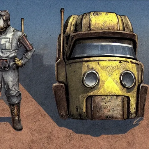 Prompt: Fallout concept art