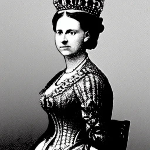 Image similar to photo of a 3 1 year old german queen, circa 1 8 6 5