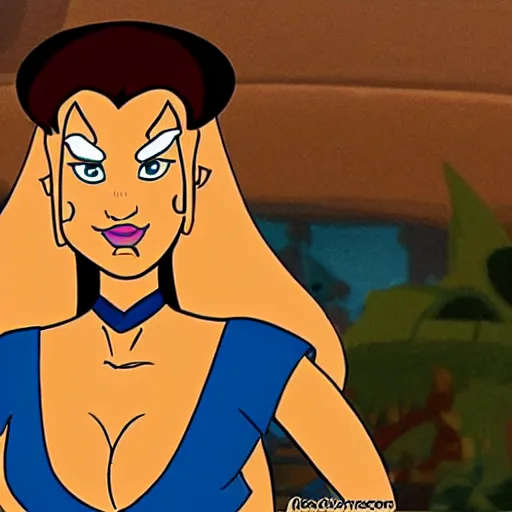 Prompt: fallon sherrock in the cartoon thundercats