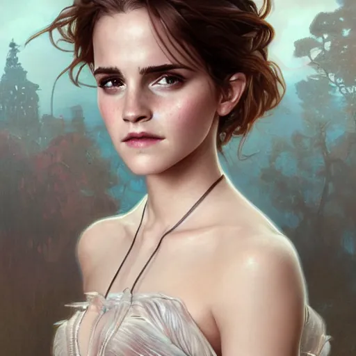 Prompt: ultra realistic illustration, emma watson as bella thorne, intricate, elegant, highly detailed, digital painting, artstation, concept art, smooth, sharp focus, illustration, art by artgerm and greg rutkowski and alphonse mucha