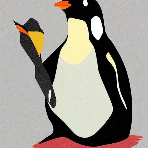 Image similar to oppressive penguin artistic illustration, concept art by astrono 7 7 1 5 3 4 6 2