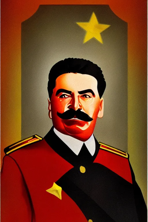 Prompt: joseph stalin portrait, but pig head inustead stalin's head photo in color