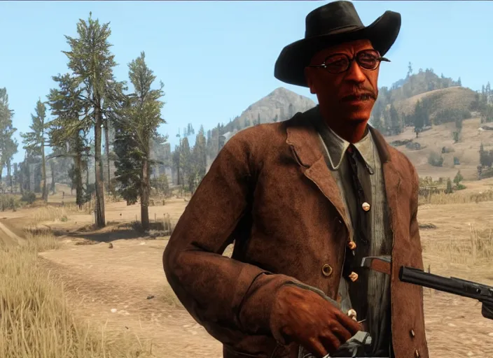 Prompt: gus fring in red dead redemption - H 1080