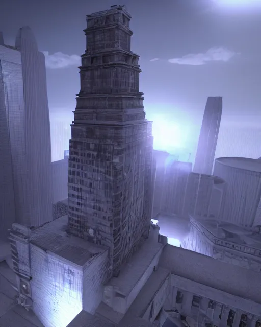 Prompt: 3 d render of cthulhu tower, photorealsitic, cinematic lighting, unreal engine 5