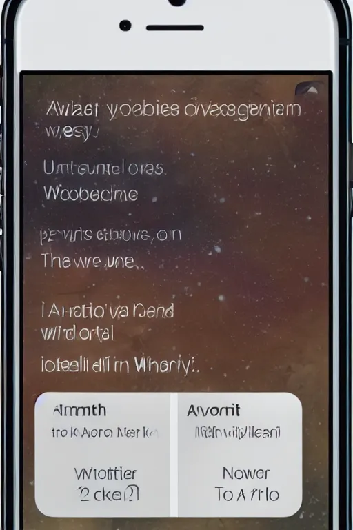 Image similar to weird iphone screen message