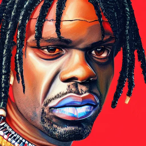 Image similar to portrait of chief keef, highly detailed, digital painting, artstation, illustration