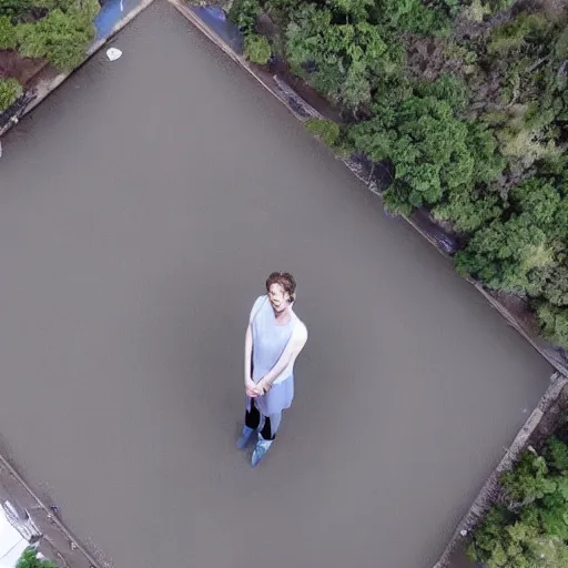 Image similar to drone images of the tallest person ever