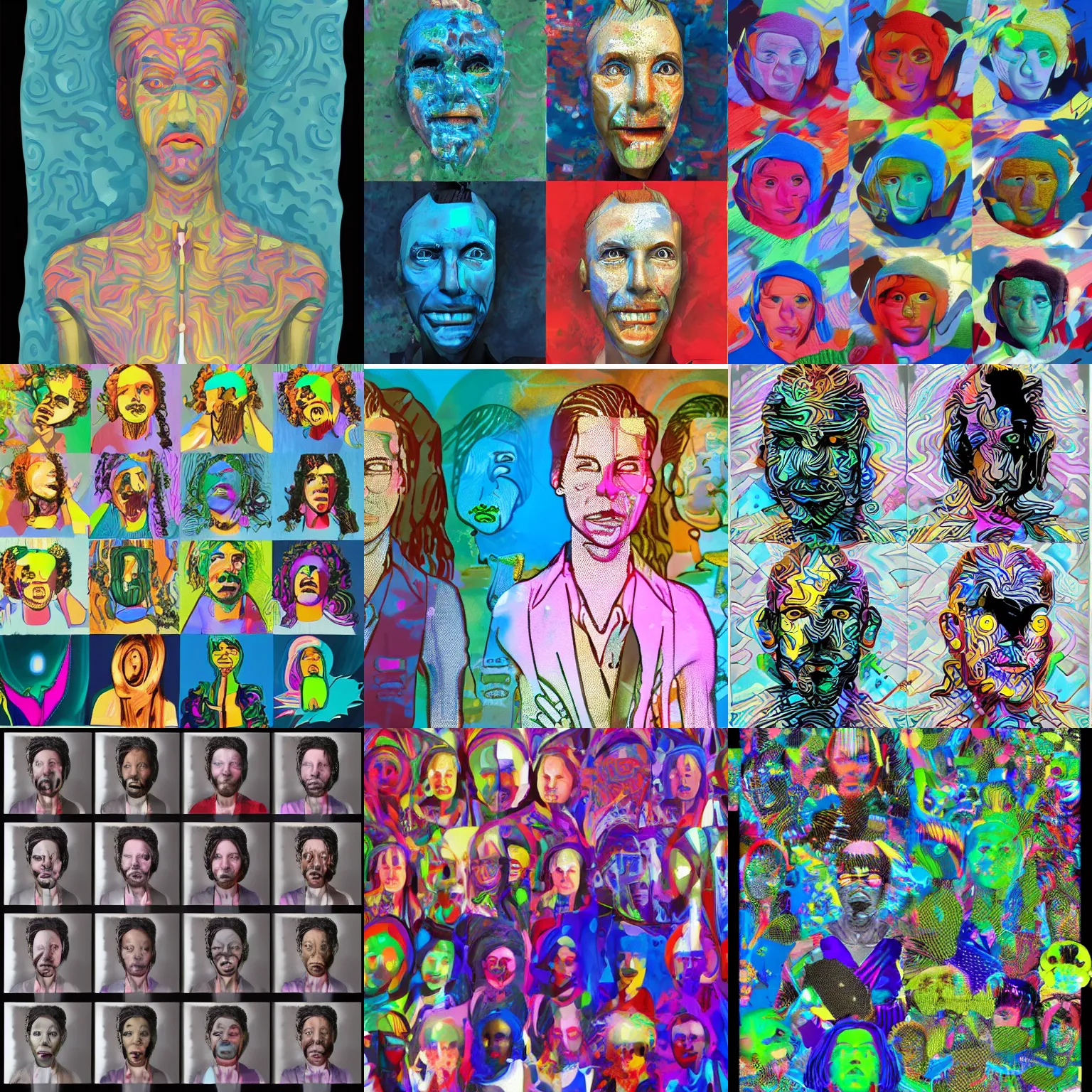 Prompt: ai - generated art, generated by a conscious ai image generator set to a combination of [ photorealistic, psychedelic, self - aware, design your own avatar ] mode