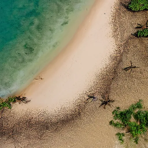 Image similar to aerial hd photograph of an uncontacted tribe from the andaman and nicobar islands