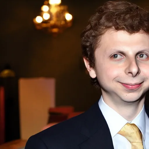 Prompt: Michael Cera is officially elected President of the United States