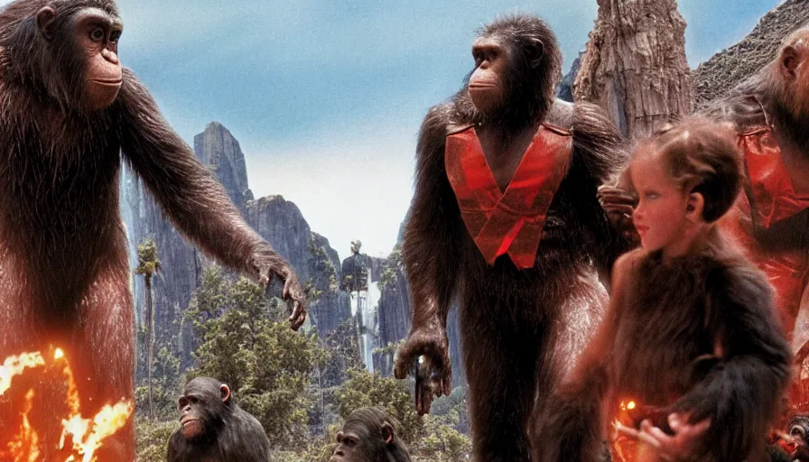 Image similar to Planet of the Apes by the director of 1980 Flash Gordon